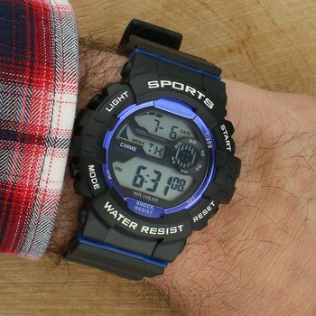 Zegarek Timemaster Sports 008-12 – dziecięcy zegarek sportowy LCD 10 ATM, czarno-niebieski (2).jpg