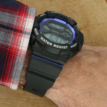 Zegarek Timemaster Sports 008-12 – dziecięcy zegarek sportowy LCD 10 ATM, czarno-niebieski (3).jpg