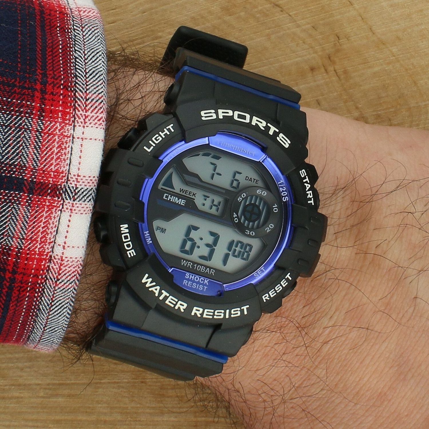 Zegarek Timemaster Sports 008-12 – dziecięcy zegarek sportowy LCD 10 ATM, czarno-niebieskixv.jpg