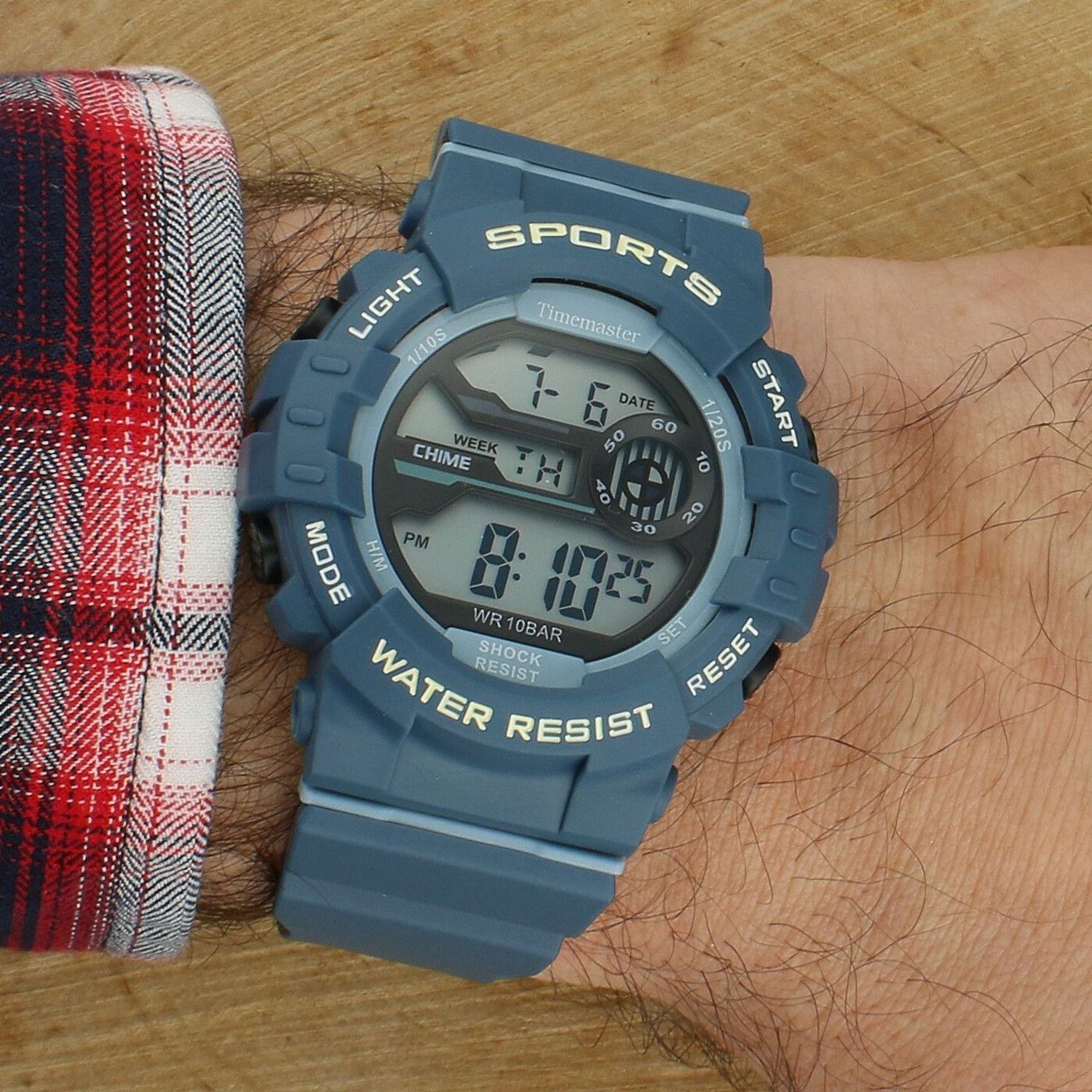 Zegarek Timemaster Sports 008-13 – dziecięcy zegarek sportowy LCD 10 ATM, niebieski.jpg