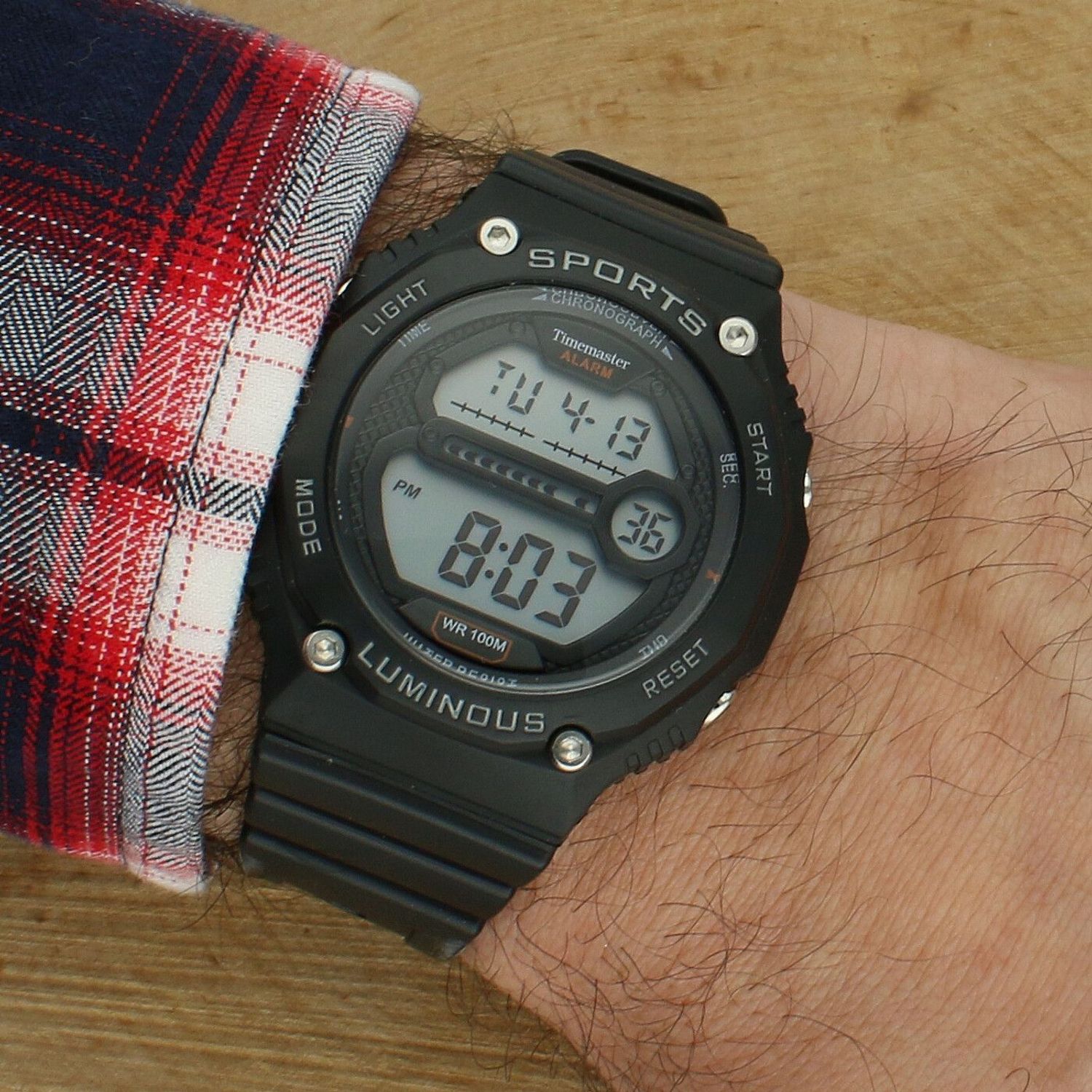 Zegarek Timemaster Sports 008- 14 – męski zegarek cyfrowy 10 ATM, czarny, Seiko LCD.jpg