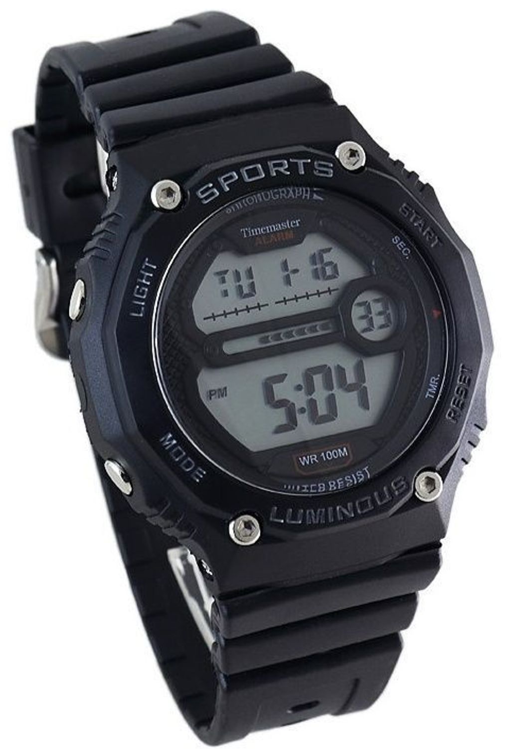 Zegarek Timemaster Sports 008- 14 – męski zegarek cyfrowy 10 ATM, czarny, Seiko LCD.jpg