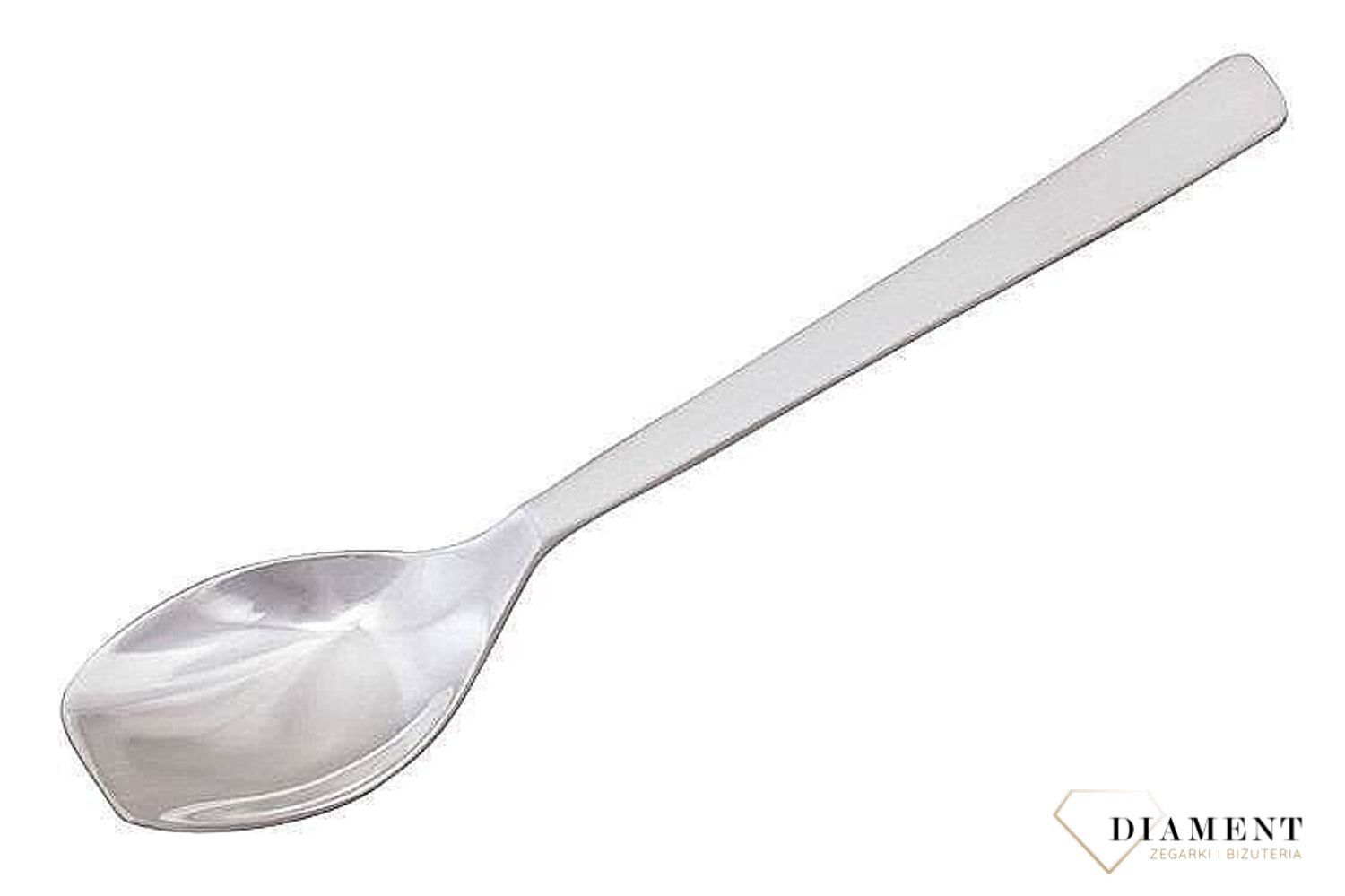 Srebrna łyżeczka do cukru o prostym wzorze 01-20-N1-00-1B. Srebrna łyżeczka marki Hafra o prostym wykończeniu. Srebra łyżeczka została zapakowana w ozdobne pudełko. Srebrna łyżeczka do cukru.jpg