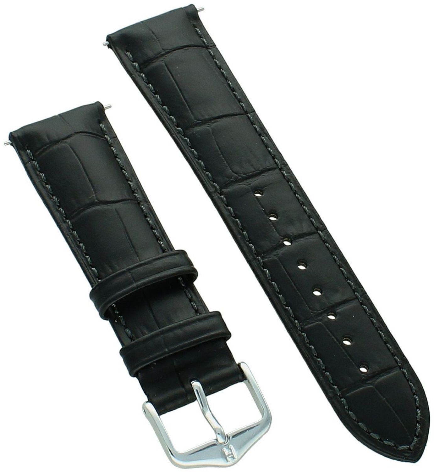 Pasek Skórzany do zegarka HIRSCH czarny 20 mm, 01028150-2.jpg