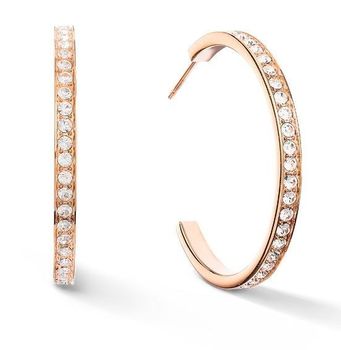 Kolczyki koła Coeur De Lion białe kryształki Swarovski 0128211822. Średnica kolczyków 3,5 cm..jpg