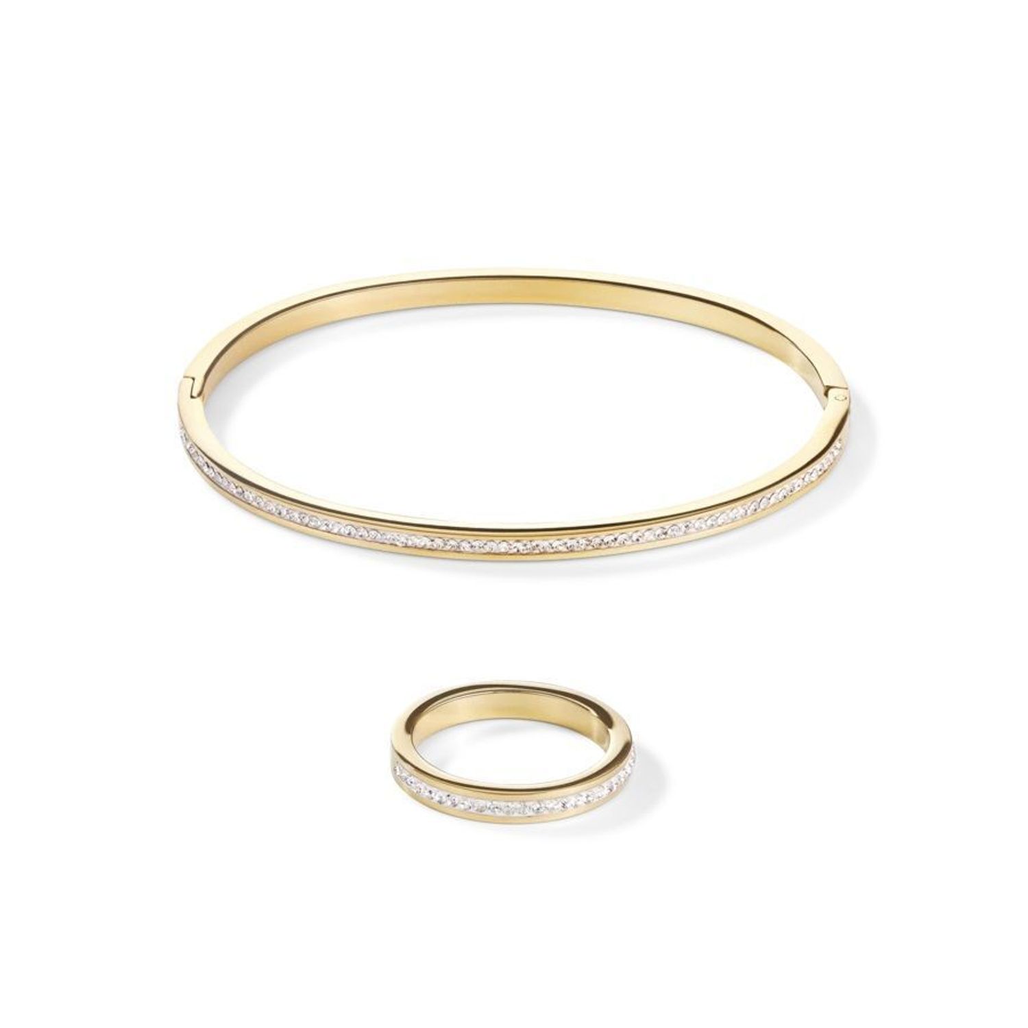 Bransoletka damska sztywny bigiel w kolorze złota  Coeur De Lion 0129331816.1.jpg