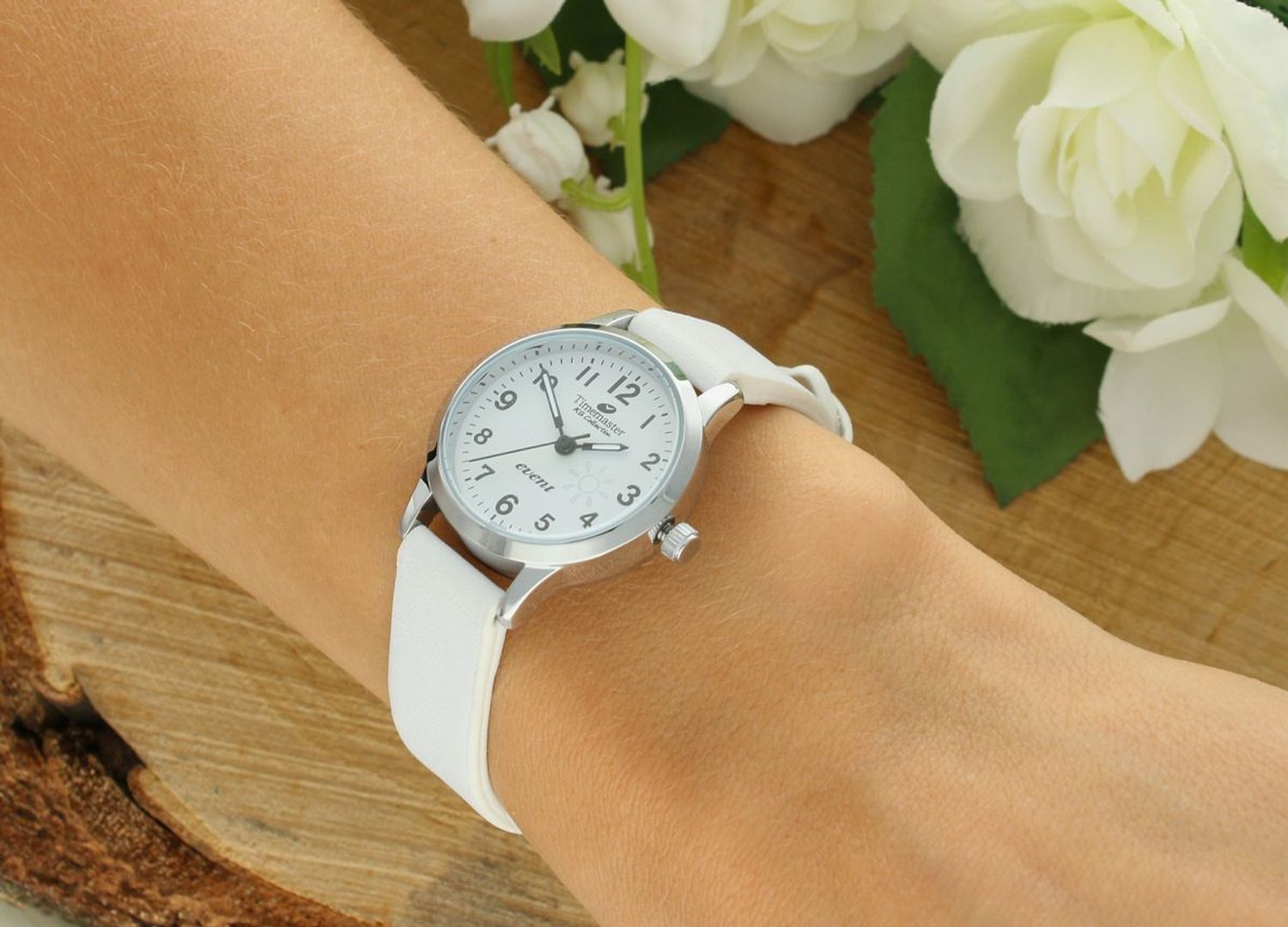 Zegarek Dziecięcy Timemaster 013-11 – Kwarcowy, Biały Pasek, Wodoszczelny (1).jpg