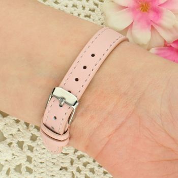 Zegarek komunijny dla dziewczynki Timemaster Event 013-13 – różowy pasek, srebrna koperta, koniczynka 26 mm + pudełko komunijne tył.jpg