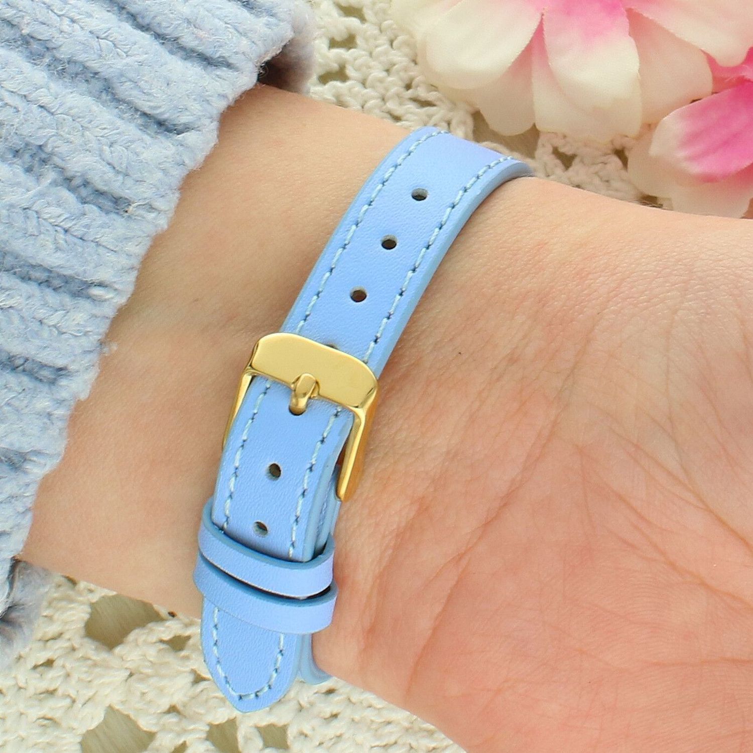 Zegarek dziewczęcy Timemaster Event 013-18 – błękitny pasek, złota koperta, serce na tarczy + pudełko komunijne.jpg