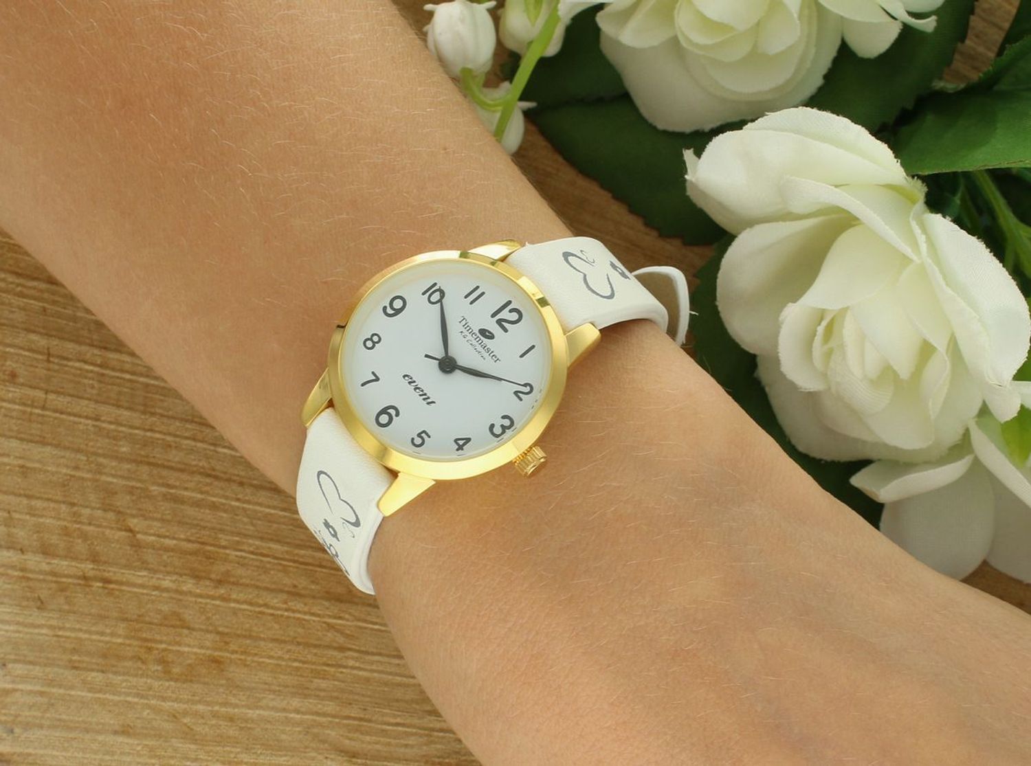 Zegarek Dziecięcy Timemaster 013-2 – Złota Koperta, Kwarcowy, Pasek z Motywem, Wodoszczelny.jpg