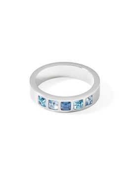 Pierścionek obrączka Swarovski niebieskie kryształy Coeur De Lion 0130400717 Piękny pierścionek damski niebieski Swarovski Coeur De Lion.jpg