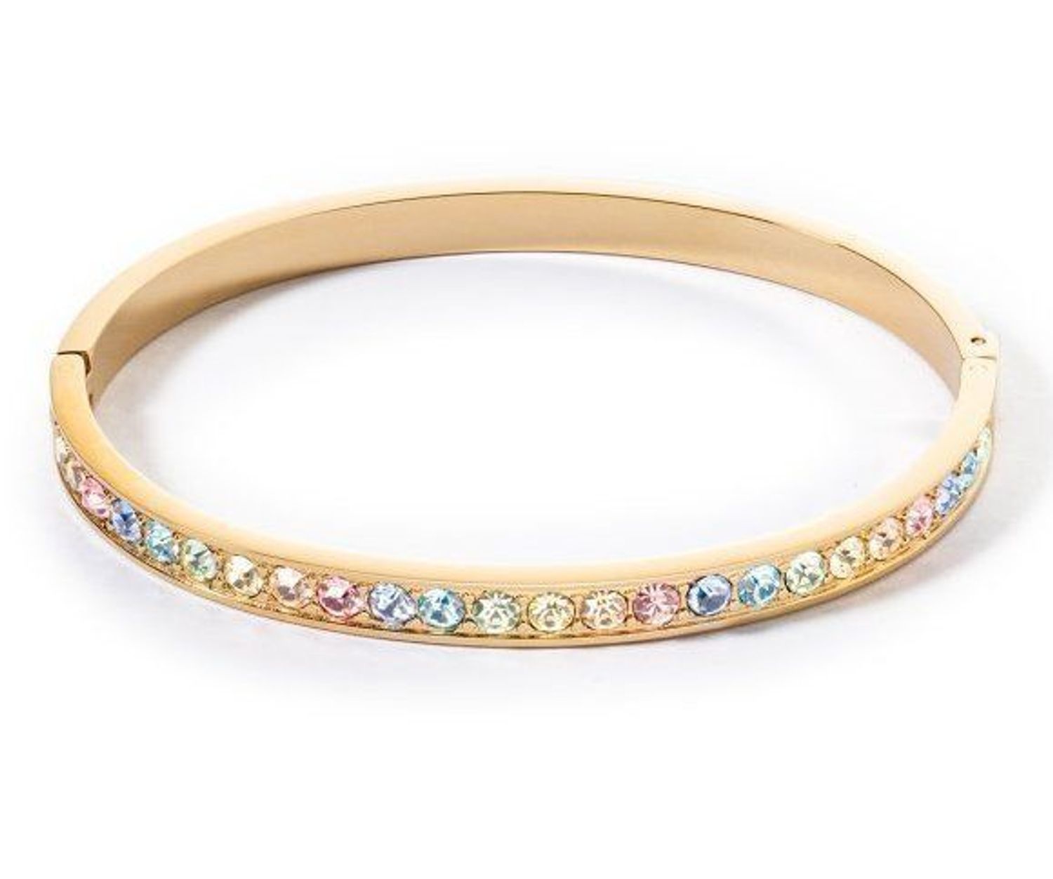 Bransoletka damska Coeur De Lion sztywna kolorowe kryształki Swarovski 0131331590. Każde zestawienie pasuję! Ponadczasowo piękna bransoletka z błyszczącymi kryształami w oprawie pave..jpg