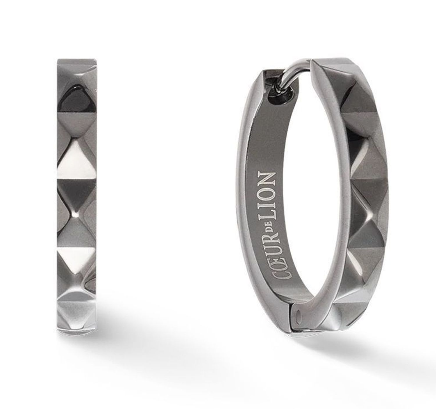 Kolczyki damskie koła Coeur de Lion Spikes czarne 0135211223 (1).jpg