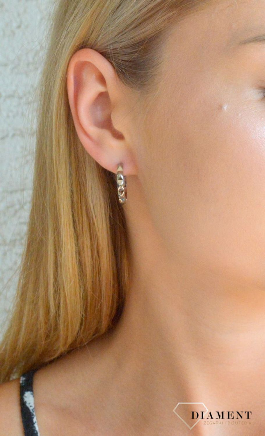 Kolczyki damskie koła Coeur de Lion Spikes srebrne 0135211700. Kolczyki stalowe Coeur de Lion. Kolczyki stalowe koła. Kolczyki damskie na prezent. Kolczyki koła dla kobiety (2).jpg