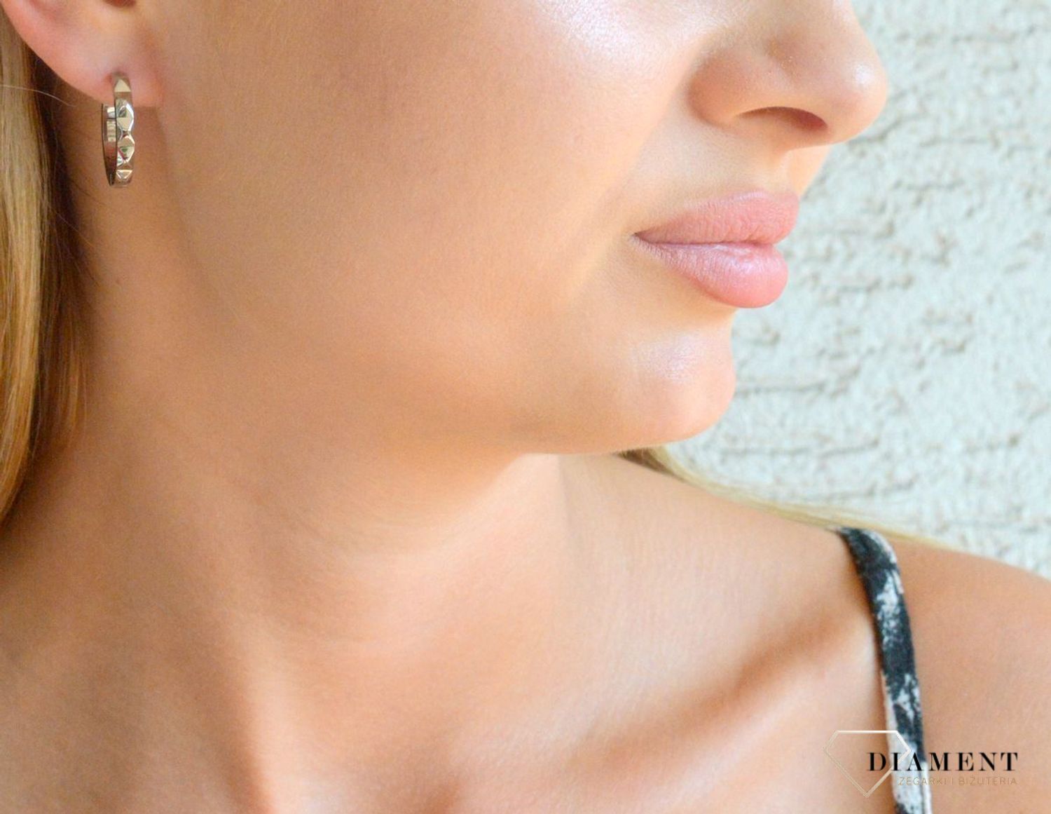 Kolczyki damskie koła Coeur de Lion Spikes srebrne 0135211700. Kolczyki stalowe Coeur de Lion. Kolczyki stalowe koła. Kolczyki damskie na prezent. Kolczyki koła dla kobiety (2).jpg