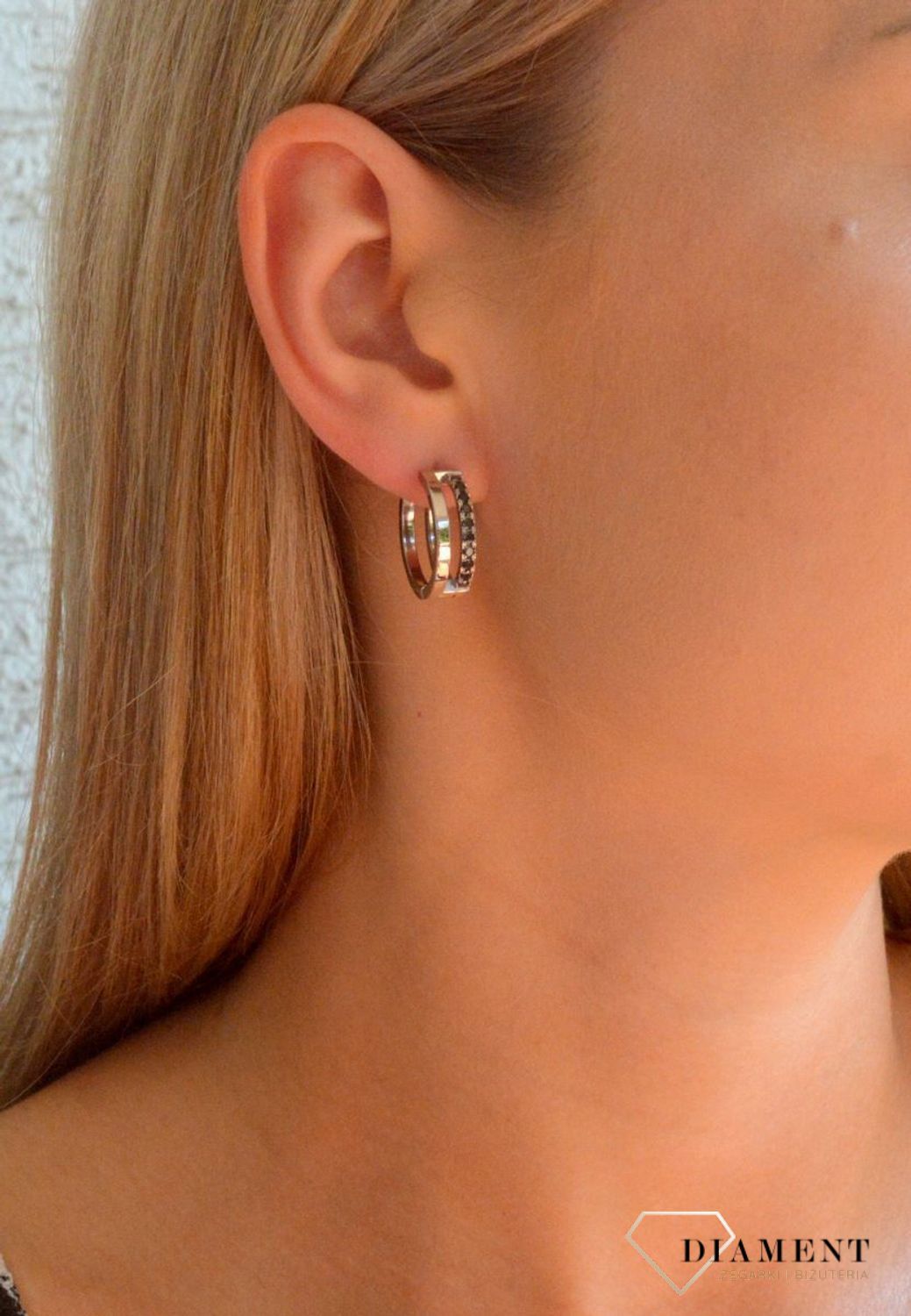 Kolczyki damskie koła Coeur de Lion Eternal Unity srebrne z cyrkoniami 0136211317 (2).jpg