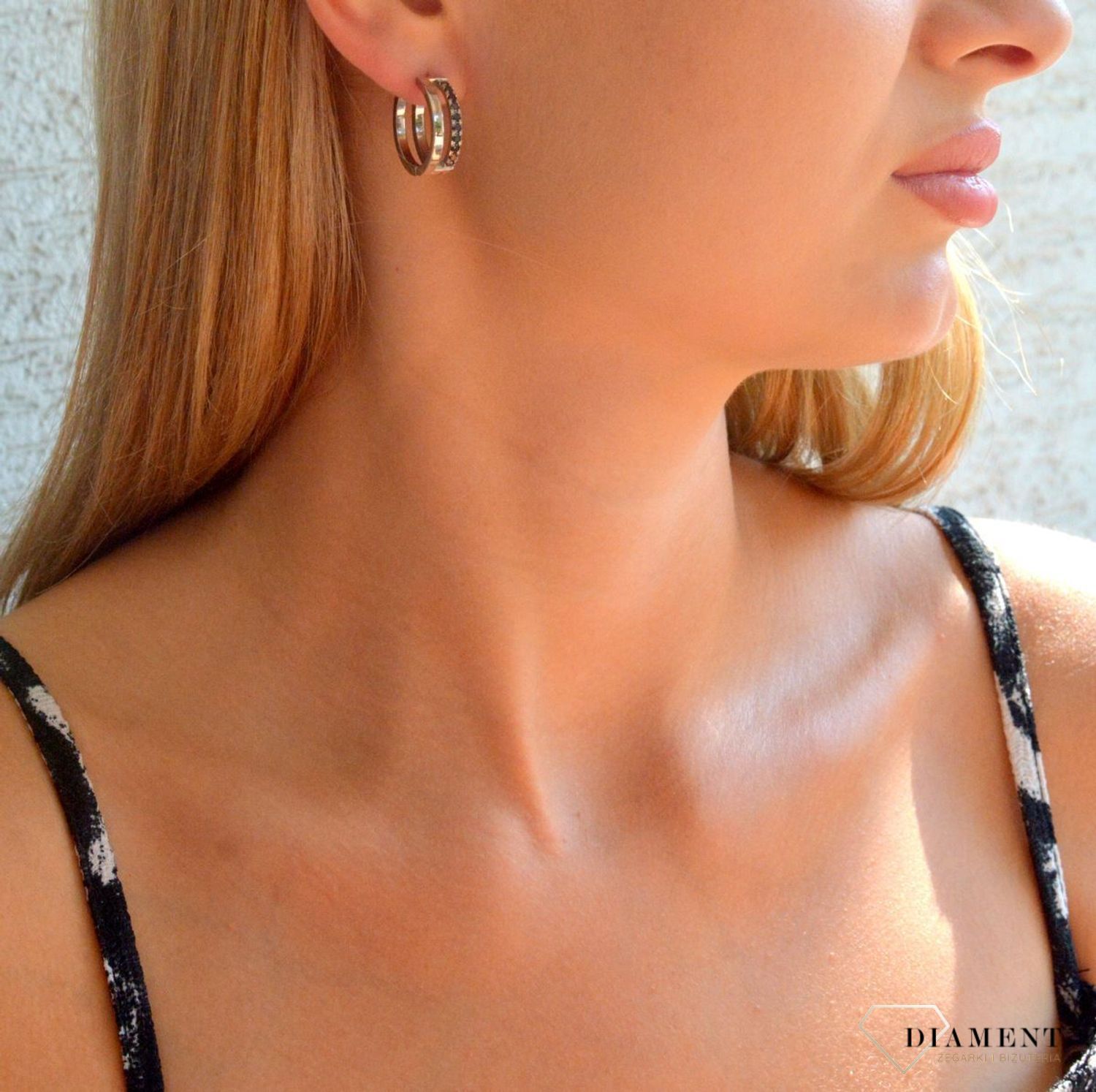 Kolczyki damskie koła Coeur de Lion Eternal Unity srebrne z cyrkoniami 0136211317 (2).jpg