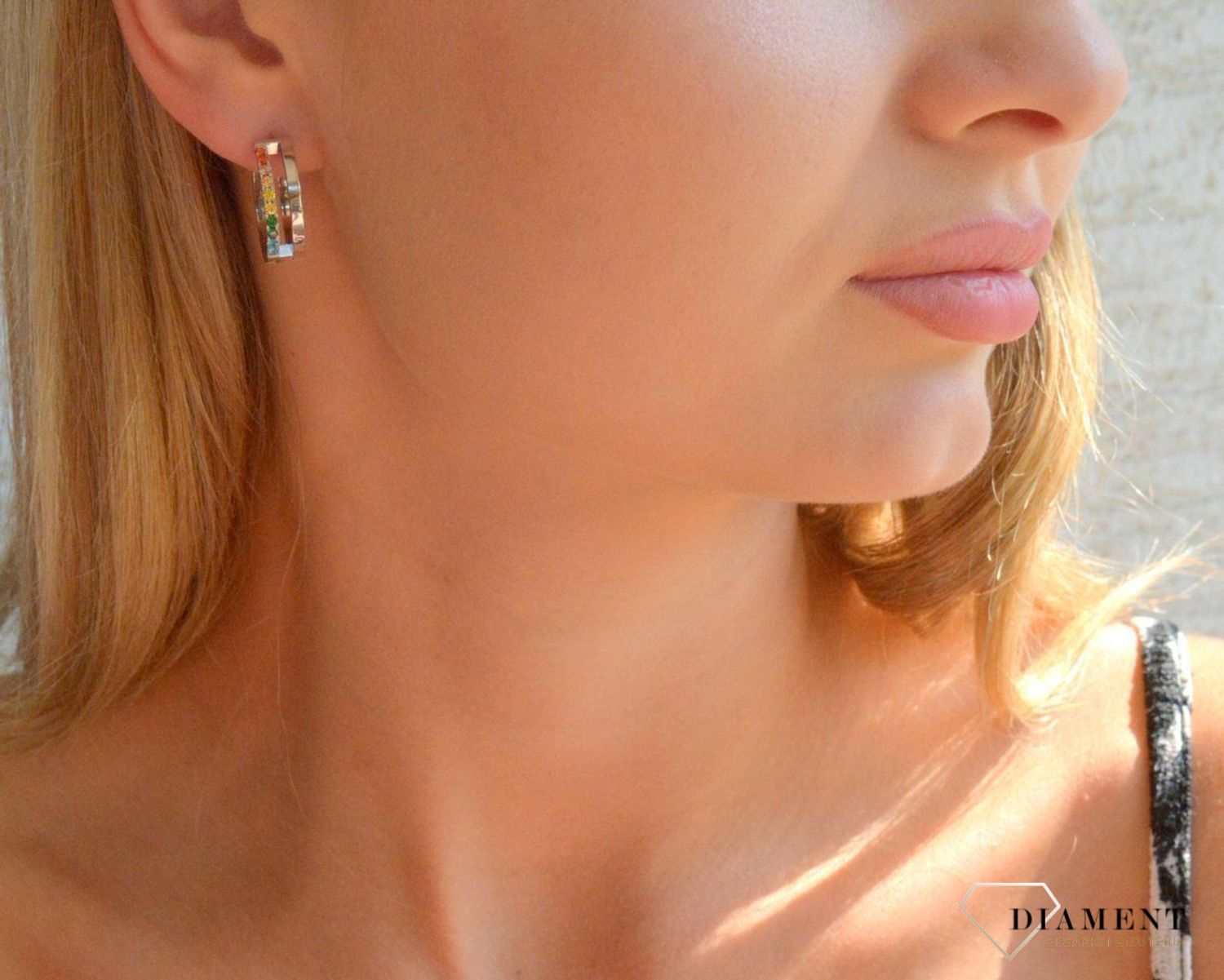 Kolczyki damskie koła Coeur de Lion Eternal Unity srebrne z cyrkoniami 0136211517.jpg