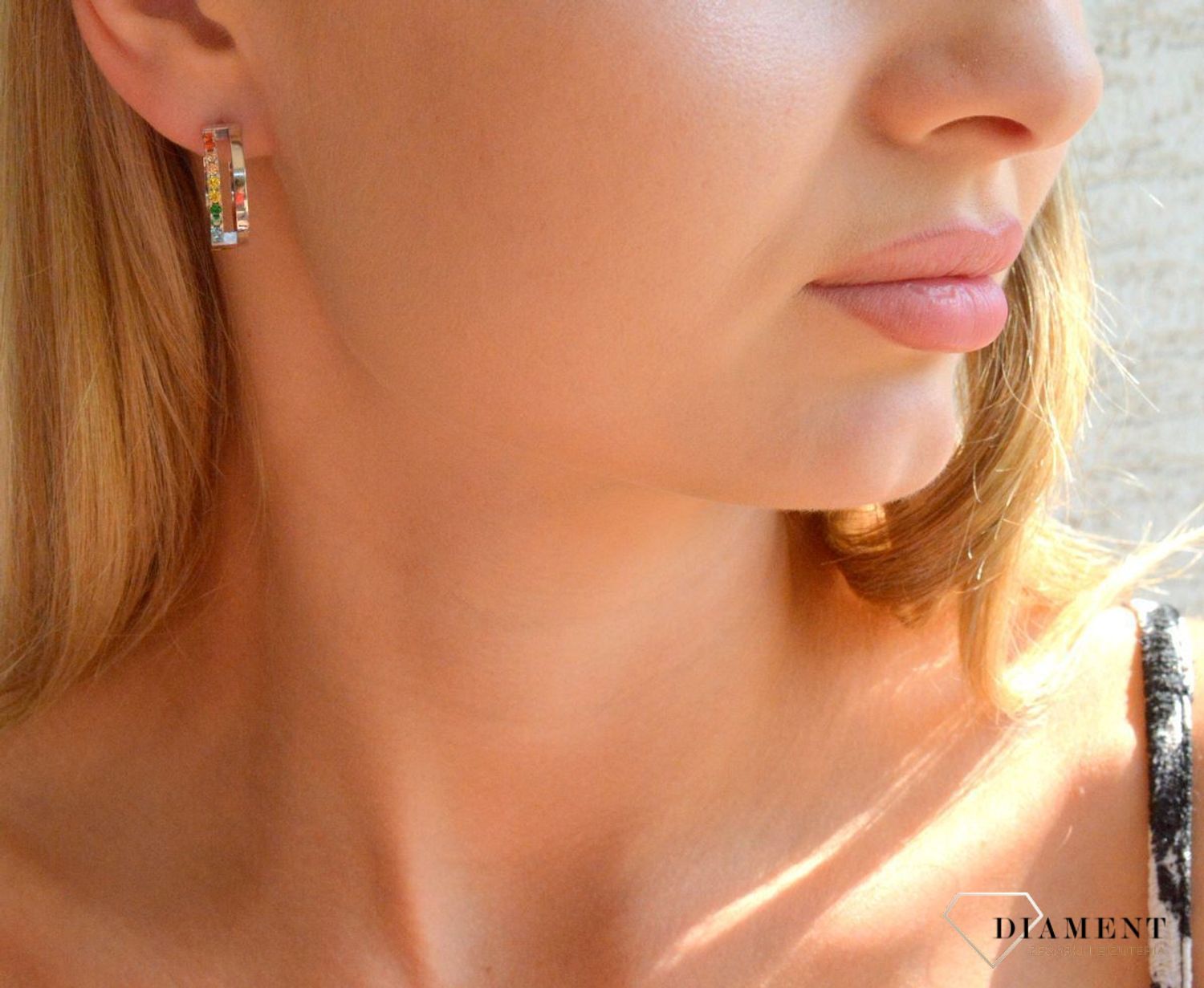 Kolczyki damskie koła Coeur de Lion Eternal Unity srebrne z cyrkoniami 0136211517.jpg