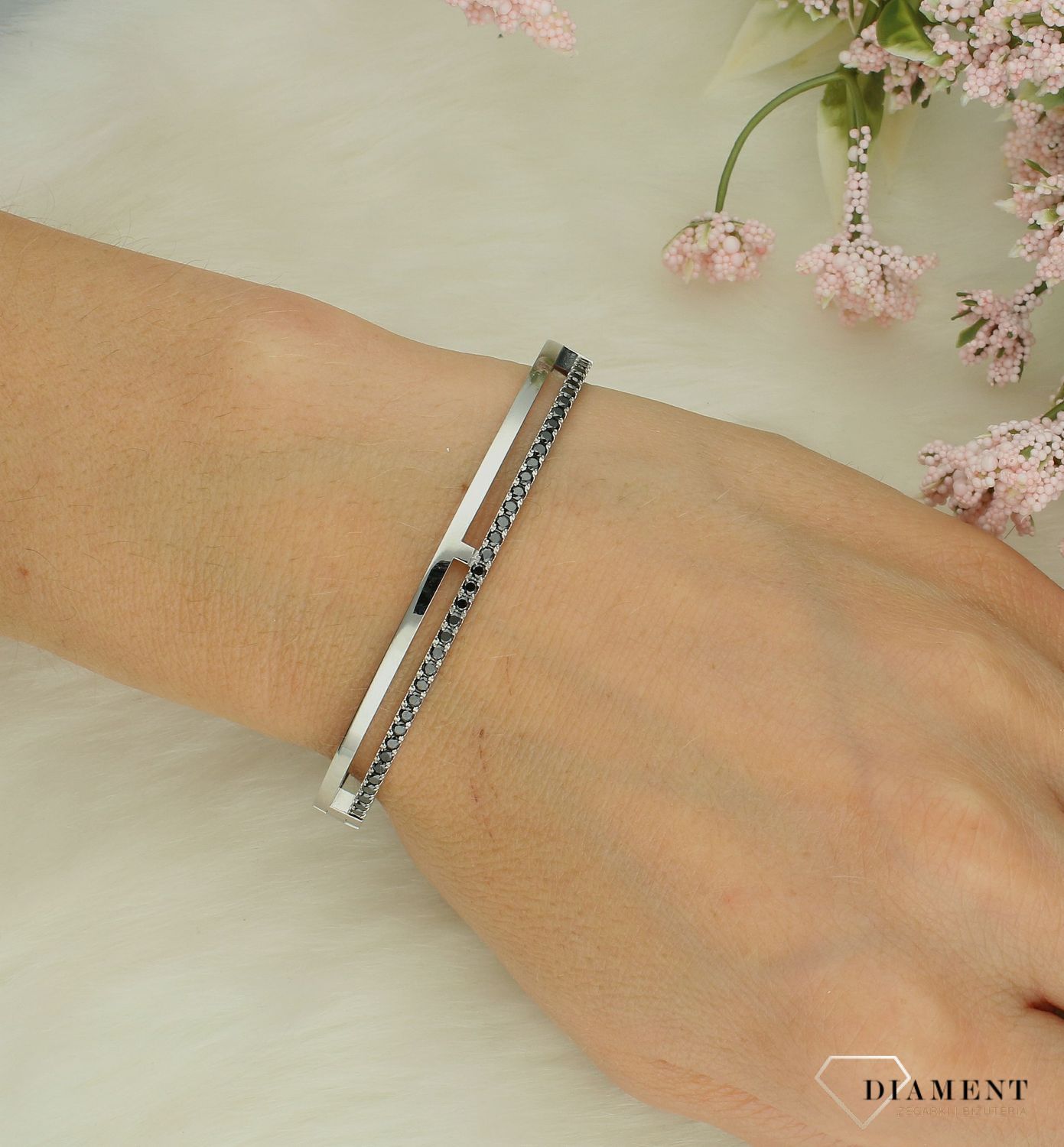 Bransoletka damska Swarovski Coeur De Lion Eternal Unity Bangle sztywna 0136321317 (2).jpg