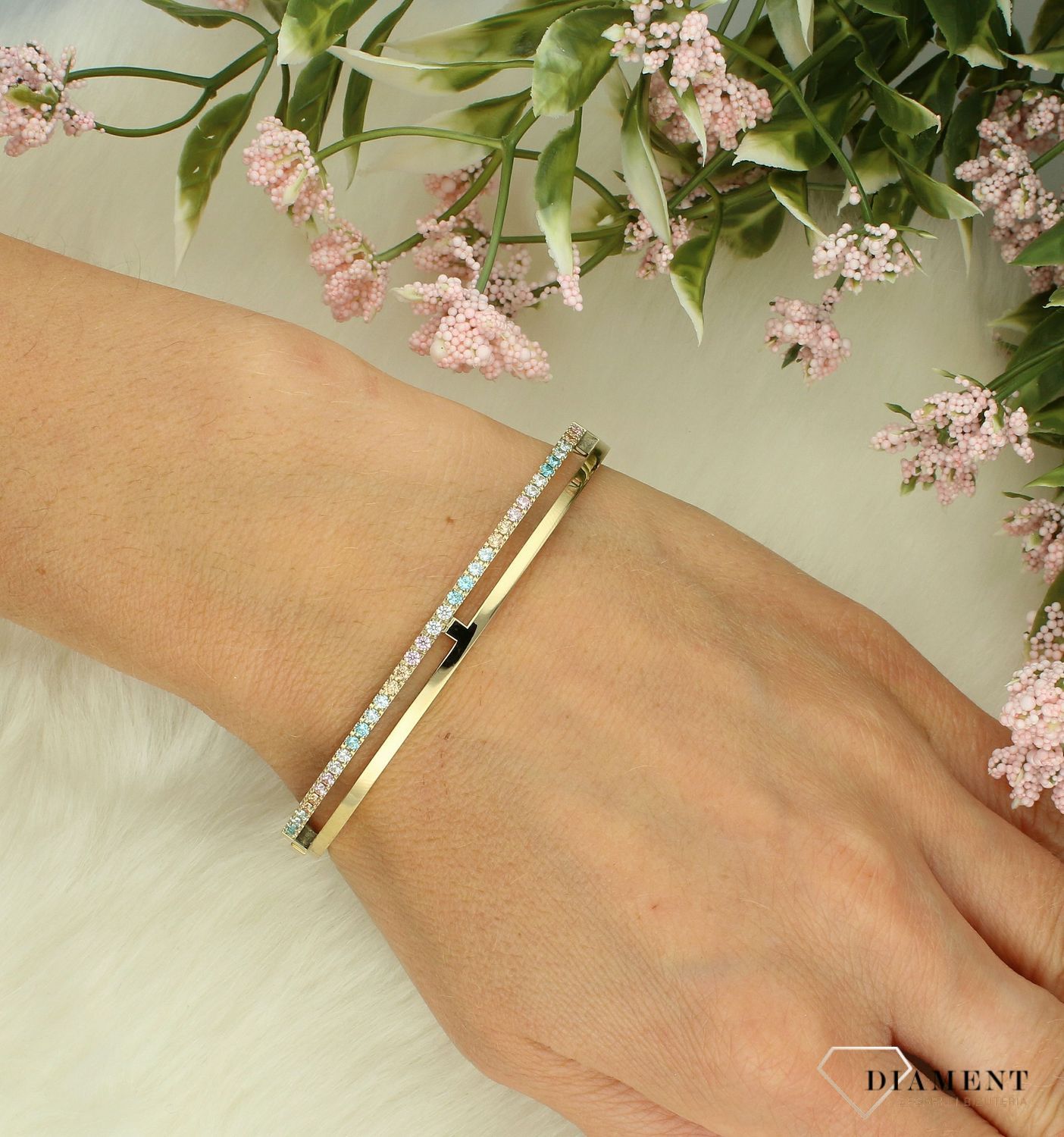 Bransoletka damska Swarovski Coeur De Lion Eternal Unity Bangle sztywna 0136321590.jpg