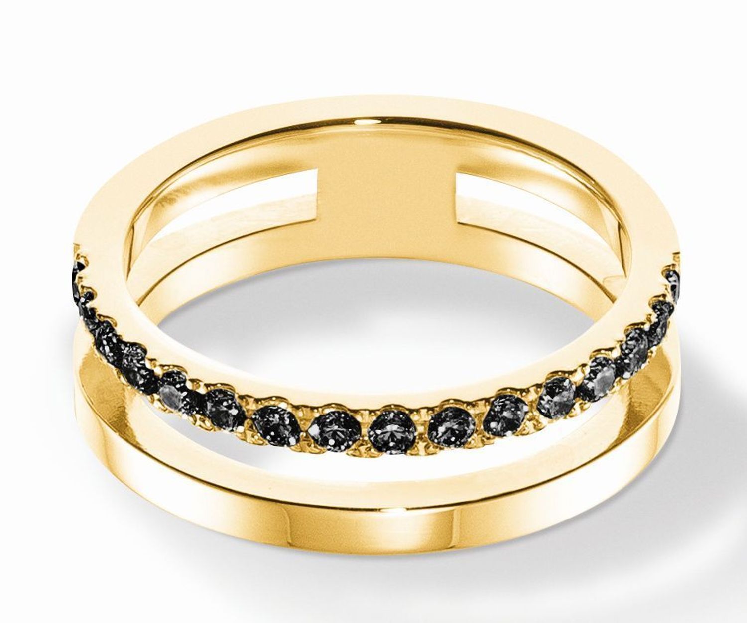 Pierścionek damski Coeur de Lion. Stalowy pierścionek damski. Pierścionek z cyrkoniami. Pierścionek na prezent. Pierścionek stalowy dla kobiety..jpg