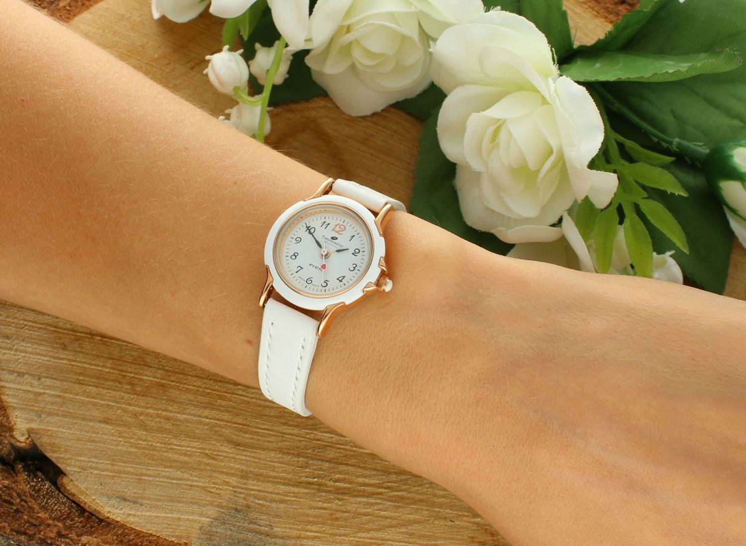Zegarek komunijny dla dziewczynki Timemaster ZQTIM 014-09R biały różowe złoto.jpg