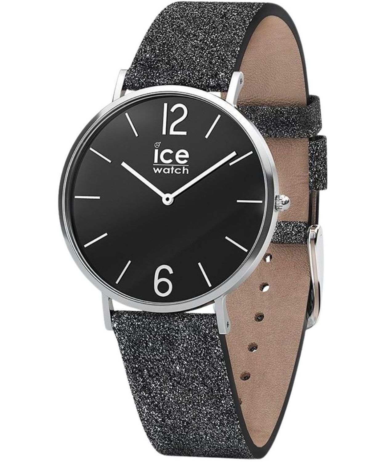 Zegarek damski z brokatowym paskiem Ice Watch Ice City Sparkling brokat.jpg
