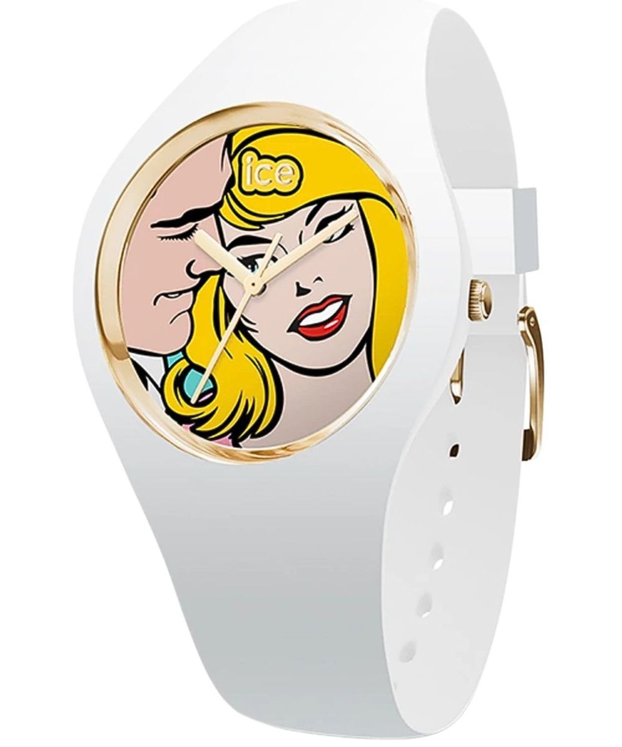 Zegarek damski biały z ICE WATCH 'Zakochana blondynka' blond.jpg