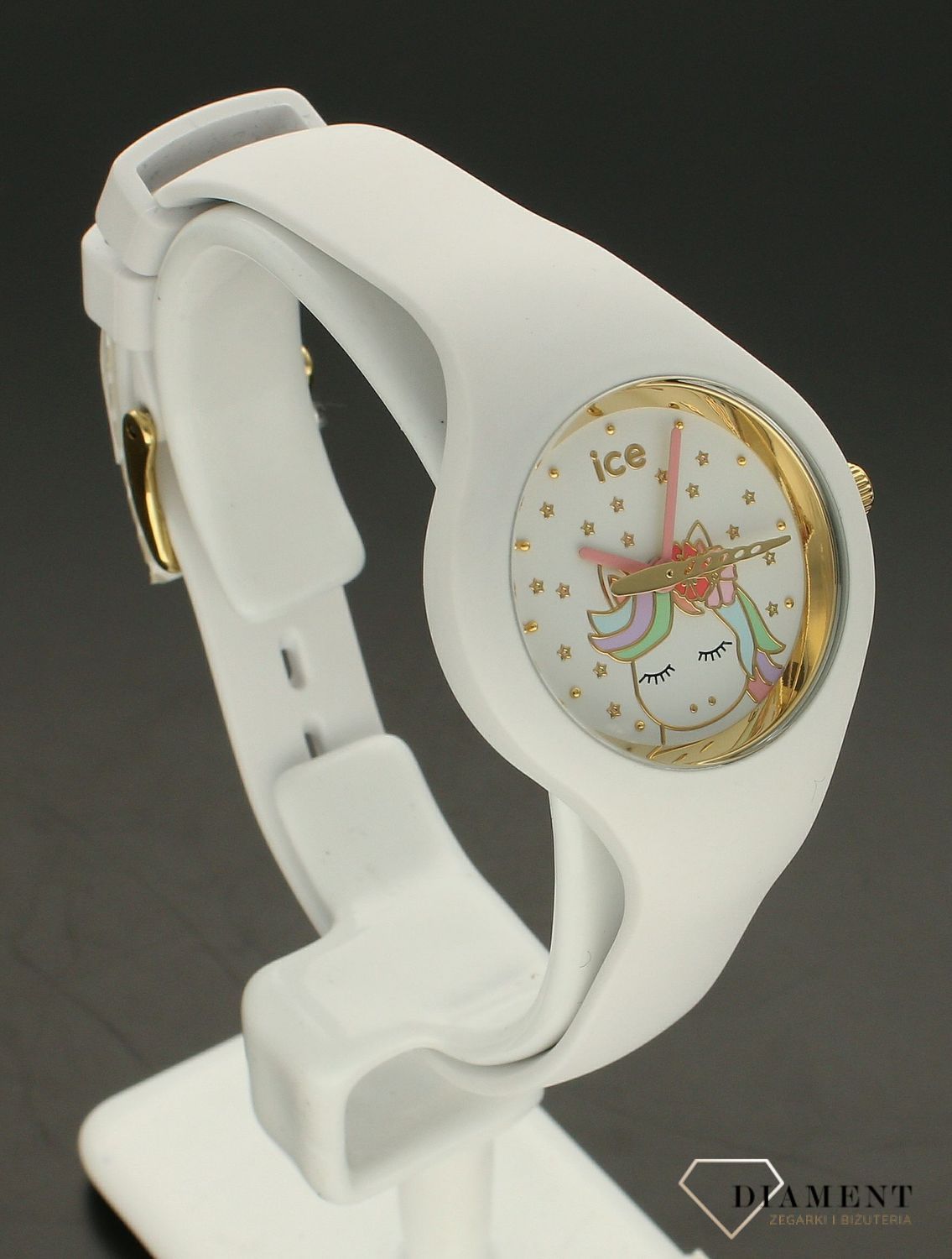 Zegarek dla dziewczynki biały Ice Watch 'Kolorowy konik' 018421 (1).jpg