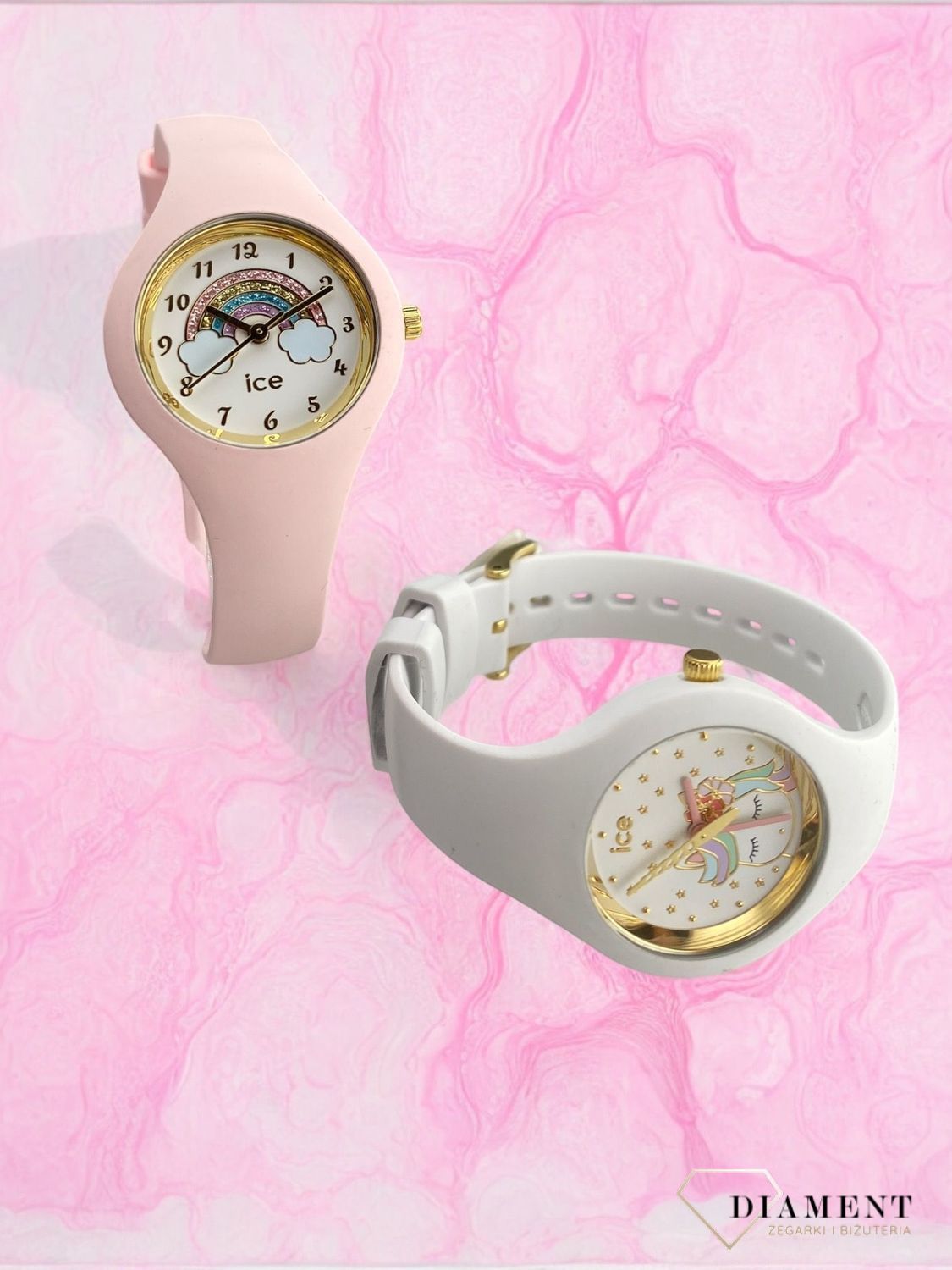 Zegarek dla dziewczynki biały Ice Watch 'Kolorowy konik' 018421 (1).jpg