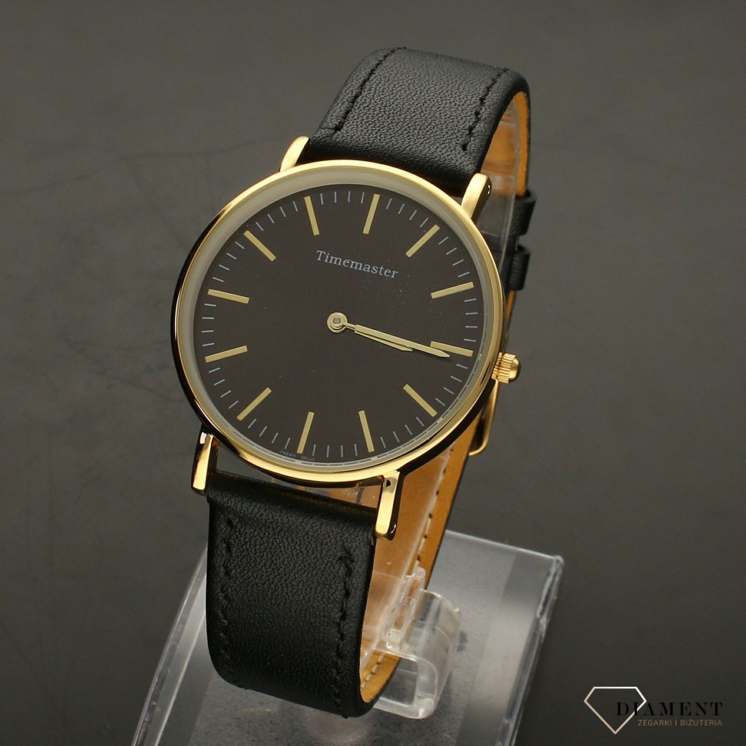 Zegarek damski na skórzanym pasku Timemaster 022-4. Zegarek na czarnym pasku. Subtelny i elegancki zegarek dla każdej kobiety. Zegarek Timemaster damski elegancki. Zegarek idealny na prezent. Zegarek damski dla.jpg