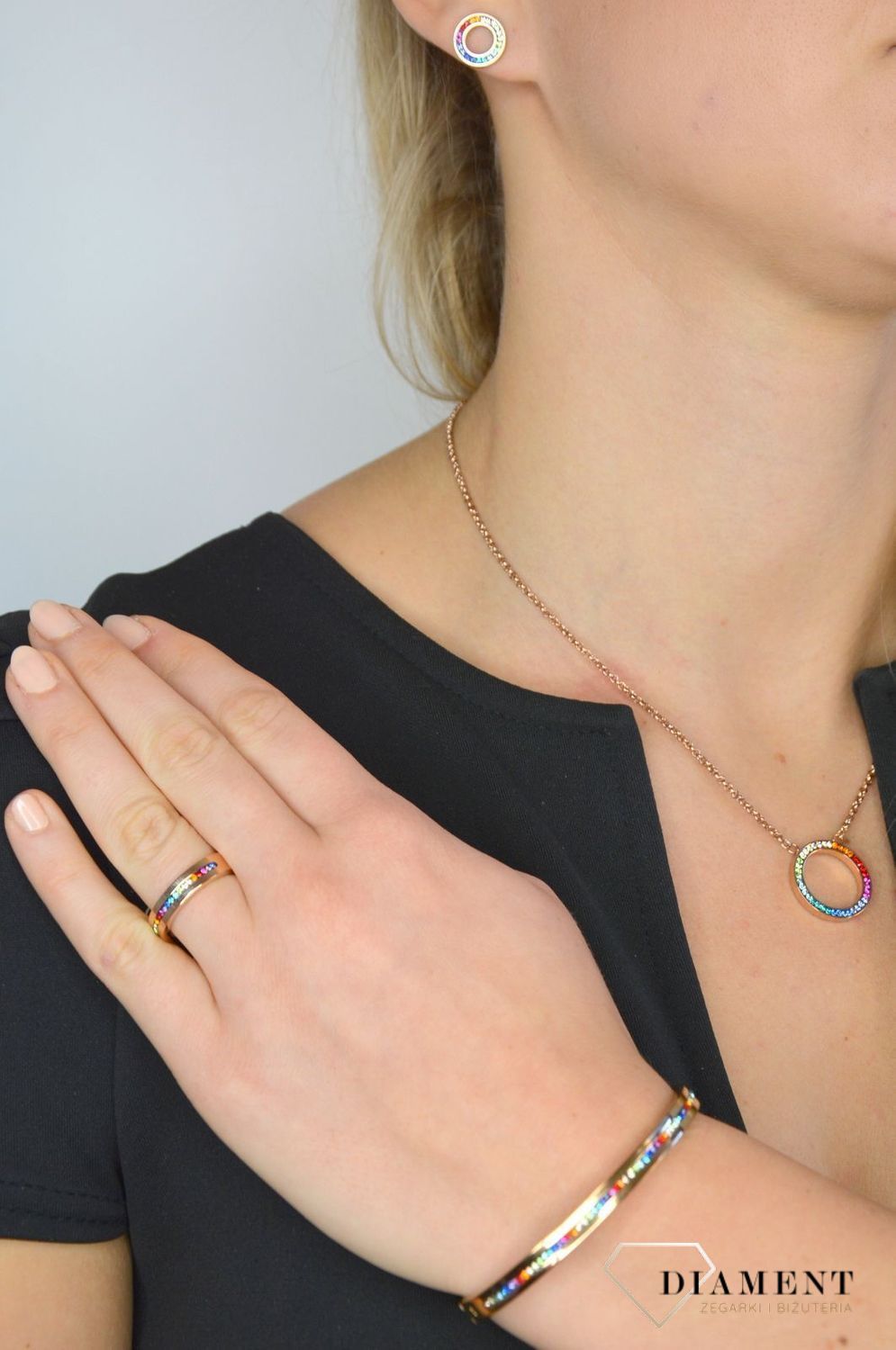 Pierścionek damski kolorowy Swarovski Coeur De Lion 0226401500.jpg