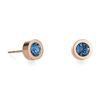 Kolczyki damskie Swarovski Coeur De Lion Niebieski Kryształ 0228210628. Kolczyki wkrętki zdobione kryształami w delikatnych, pastelowych odcieniach. Błyszczące kryształy Swarovskiego.jpg