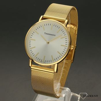 Zegarek damski klasyczny na siatkowej złotej bransolecie Timemaster 023-5 (2).jpg