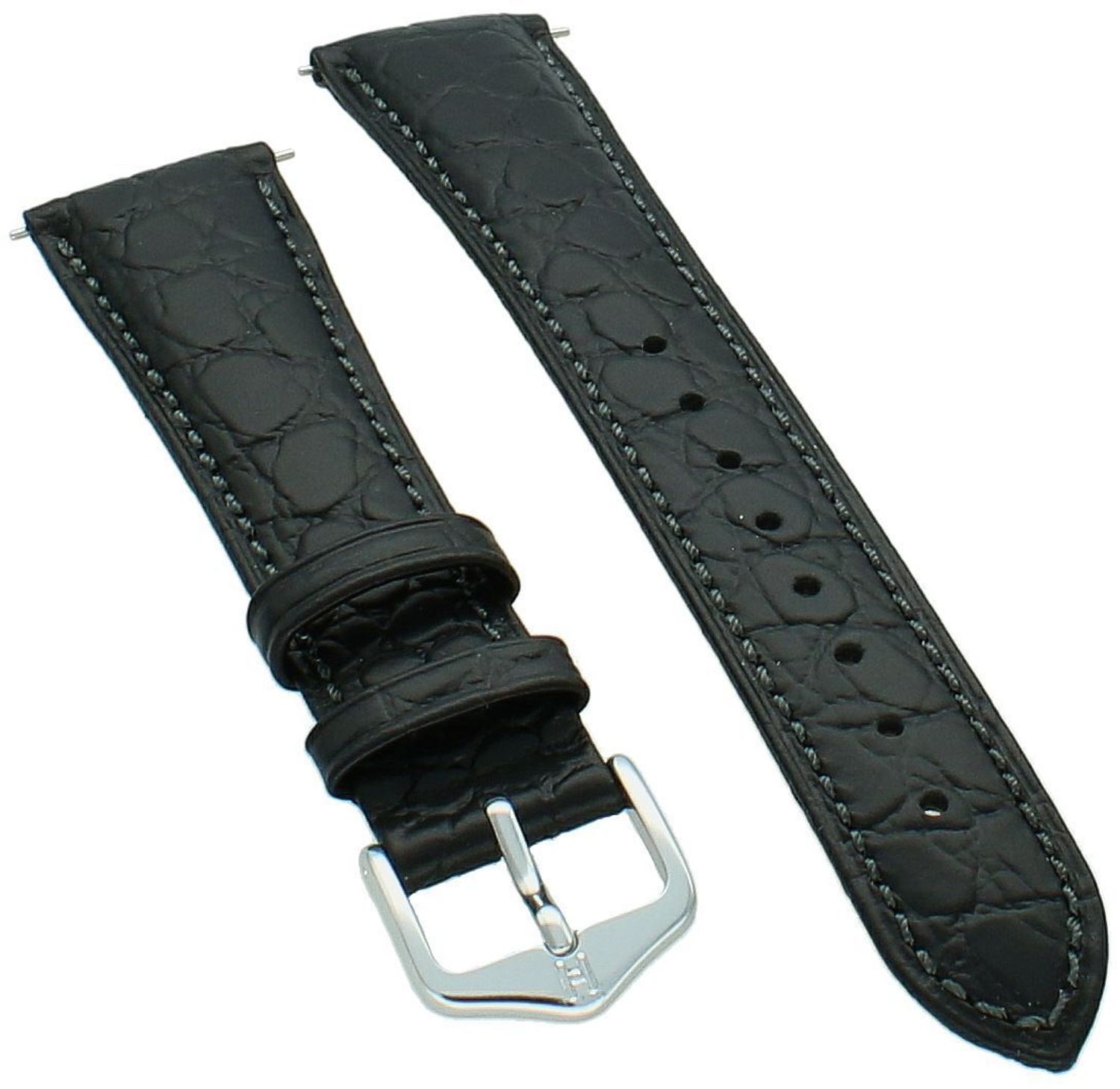 Pasek Skórzany do zegarka HIRSCH czarny 20 mm, 03828050-2.jpg