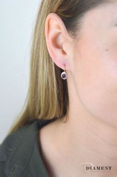 Kolczyki złote wiszące DIAMENT, ametyst i diamenty 06600271 HSI (3).JPG