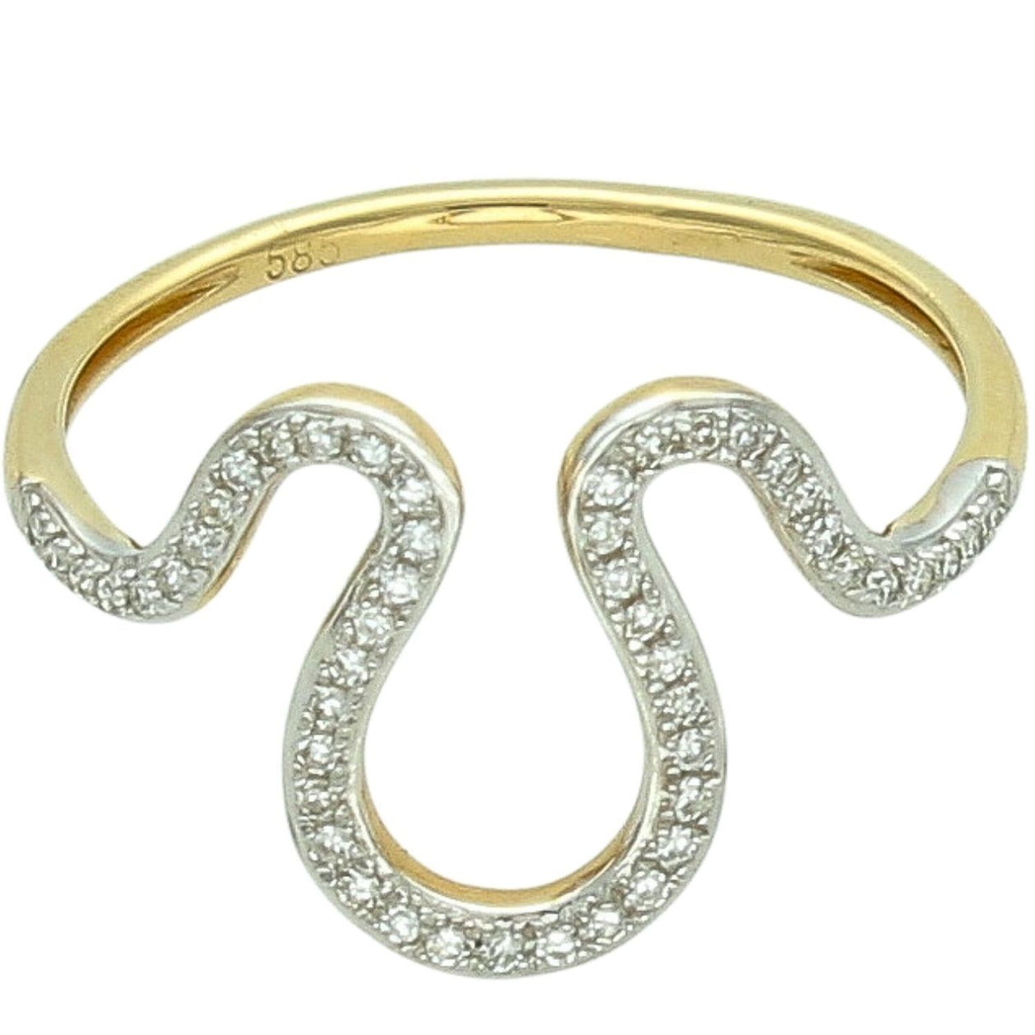 Złoty Pierścionek z Diamentami – Elegancja w Próbie 585, Rozmiar 13 złoto.jpg