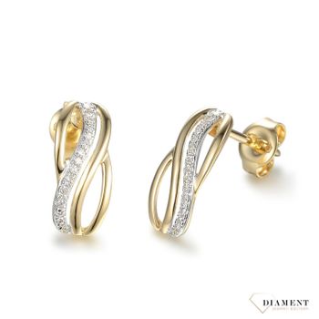 Złote kolczyki damskie DIAMENT, diamenty marki Aren'art 0660073071.Przepiękne kolczyki złote z brylantami. Klasyka w najlepszym wydaniu. Złoto i brylanty to wyjątkowe połączenie, które kobiety wprost uwielbiają.jpg