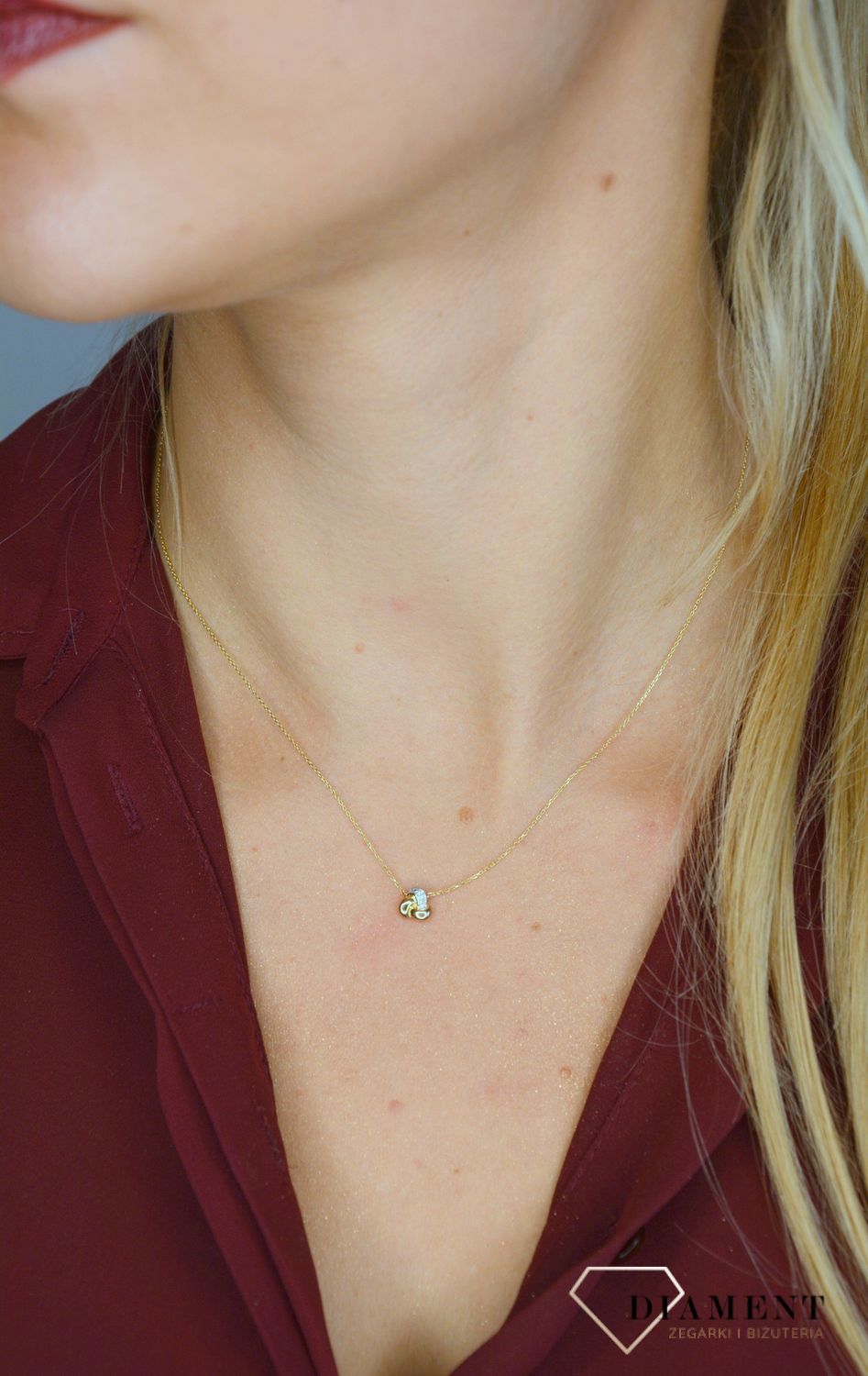 Naszyjnik damski z brylantami z nowoczesną zawieszką 0660073500.jpg