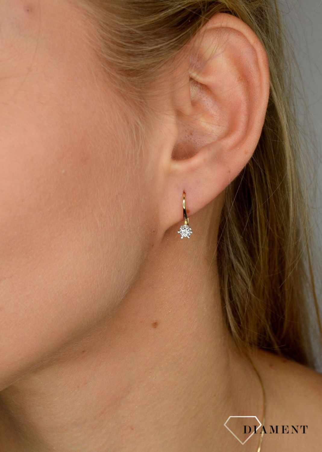 Kolczyki złote wiszące DIAMENT białe złoto, diamenty 0660076910..jpg