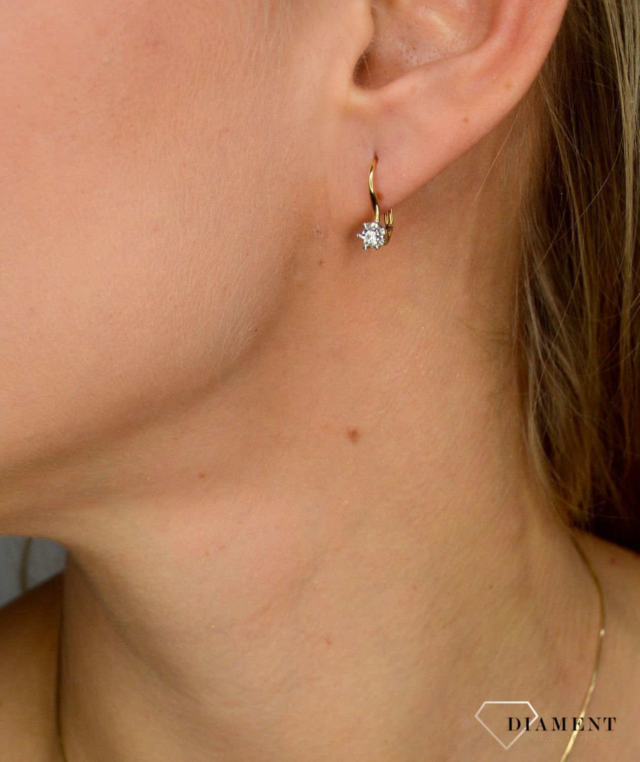 Kolczyki złote wiszące DIAMENT białe złoto, diamenty 0660076910..jpg