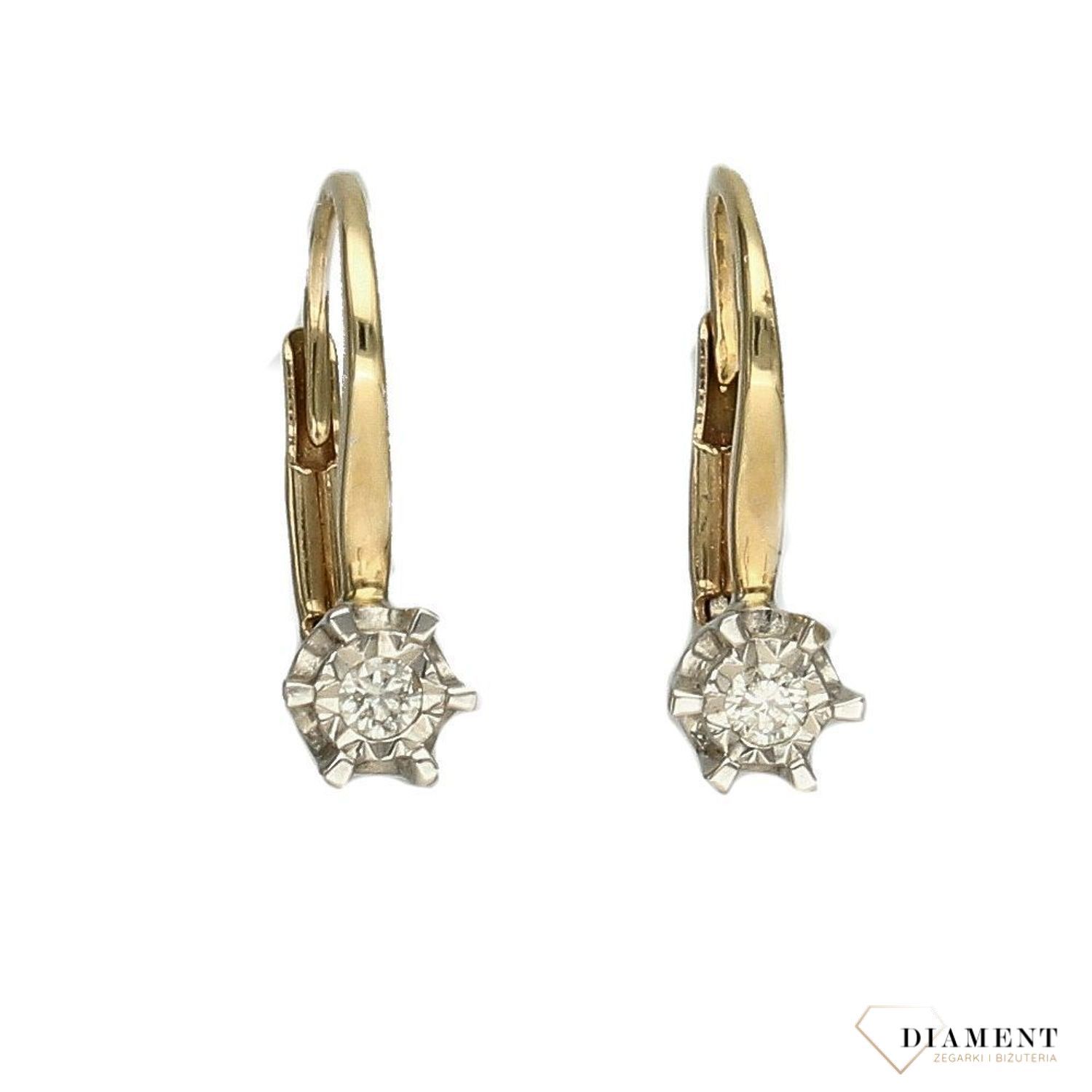 Kolczyki złote wiszące DIAMENT białe złoto, diamenty 0660076910..jpg