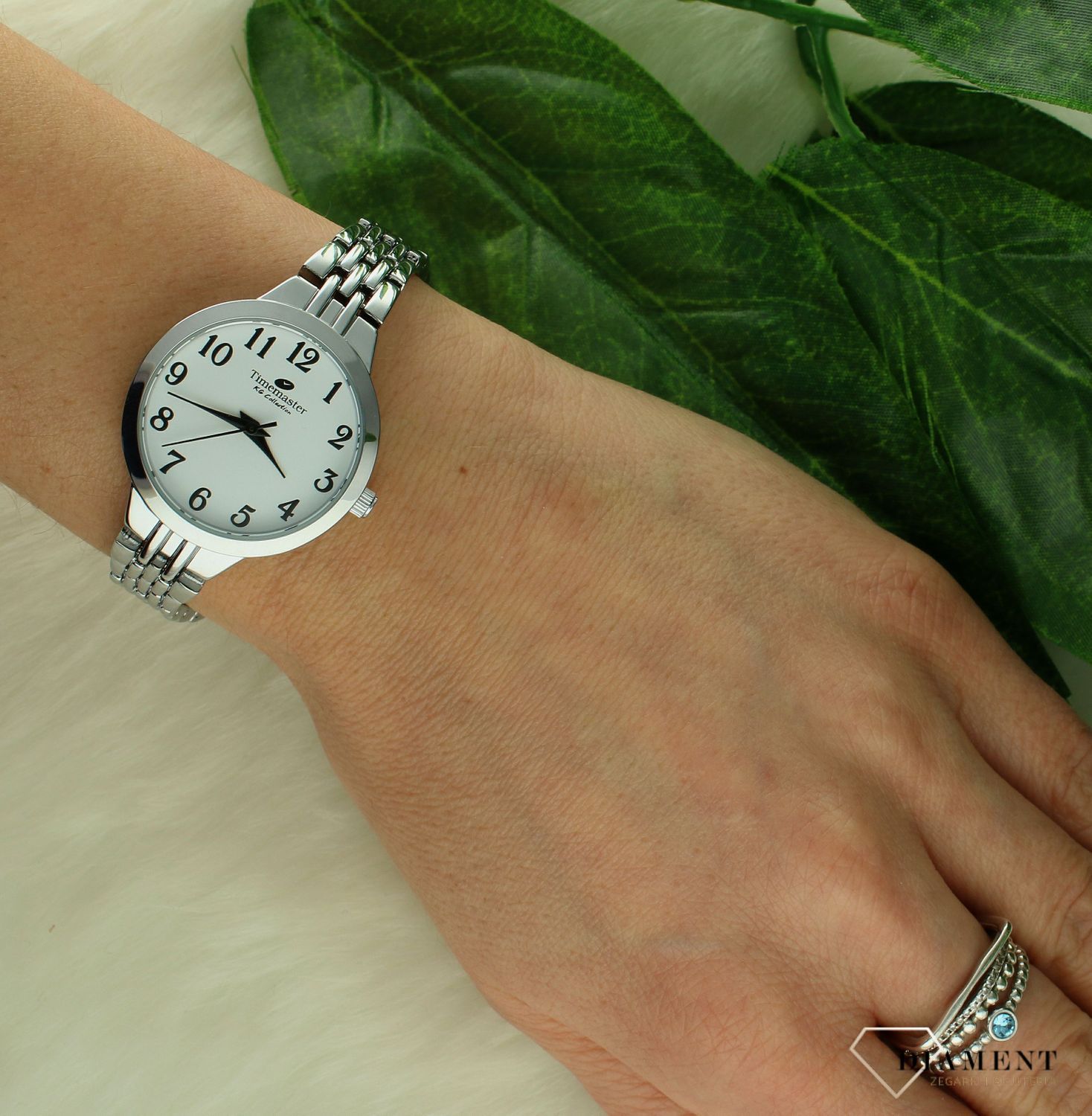 Zegarek damski na bransolecie z czytelna tarczą Timemaster 070-377.jpg
