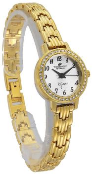Zegarek damski Timemaster 070-380 złoty, cyrkonie biżuteryjna bransoleta.jpg