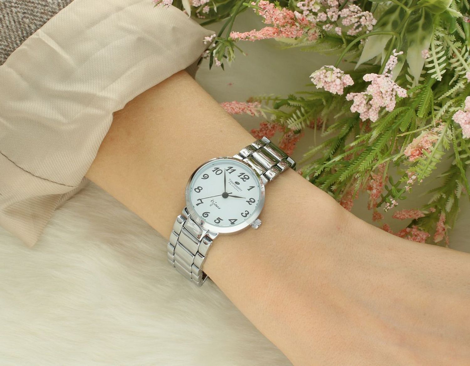 Zegarek damski Timemaster 070-407 srebrny, klasyczny, grawer gratis.jpg