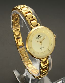 Zegarek damski Timemaster 071-2A pokryty złotem. Zegarek damski pozłacany Timemaster to biżuteryjny model, który odmieni każdą stylizację. Elegancki zegarek od www.zegarki-diament.pl  to idealny pomysł na prezent (3).jpg