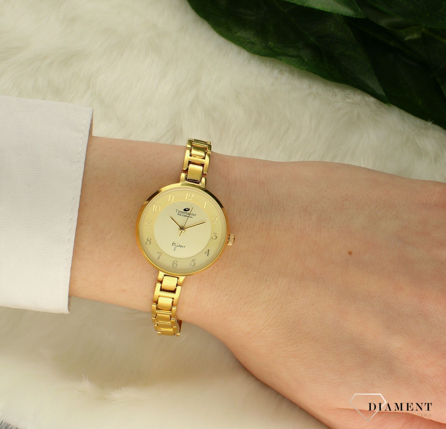 Zegarek damski Timemaster 071-2A pokryty złotem. Zegarek damski pozłacany Timemaster to biżuteryjny model, który odmieni każdą stylizację. Elegancki zegarek od www.zegarki-diament.pl  to idealny pomysł na prezent (3).jpg
