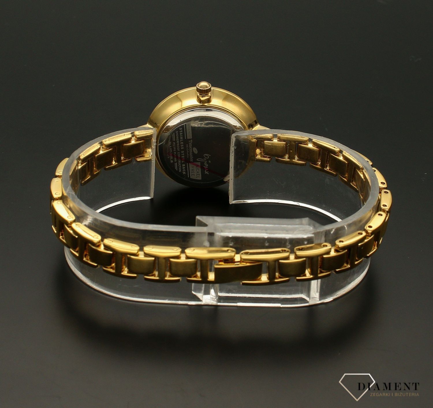 Zegarek damski Timemaster 071-2A pokryty złotem. Zegarek damski pozłacany Timemaster to biżuteryjny model, który odmieni każdą stylizację. Elegancki zegarek od www.zegarki-diament.pl  to idealny pomysł na prezent (3).jpg
