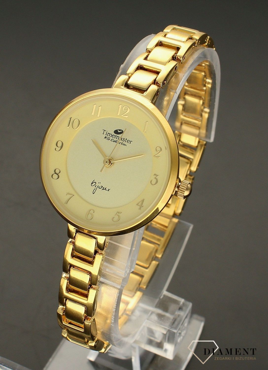 Zegarek damski Timemaster 071-2A pokryty złotem. Zegarek damski pozłacany Timemaster to biżuteryjny model, który odmieni każdą stylizację. Elegancki zegarek od www.zegarki-diament.pl  to idealny pomysł na prezent (3).jpg